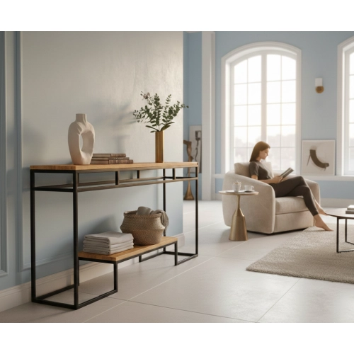 KONSOLA  DREWNO LITE DĄB OLCHA SKD-317